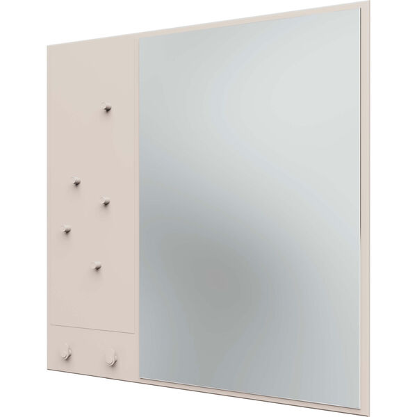 Memo Wall Mirror With Notice Board Oat