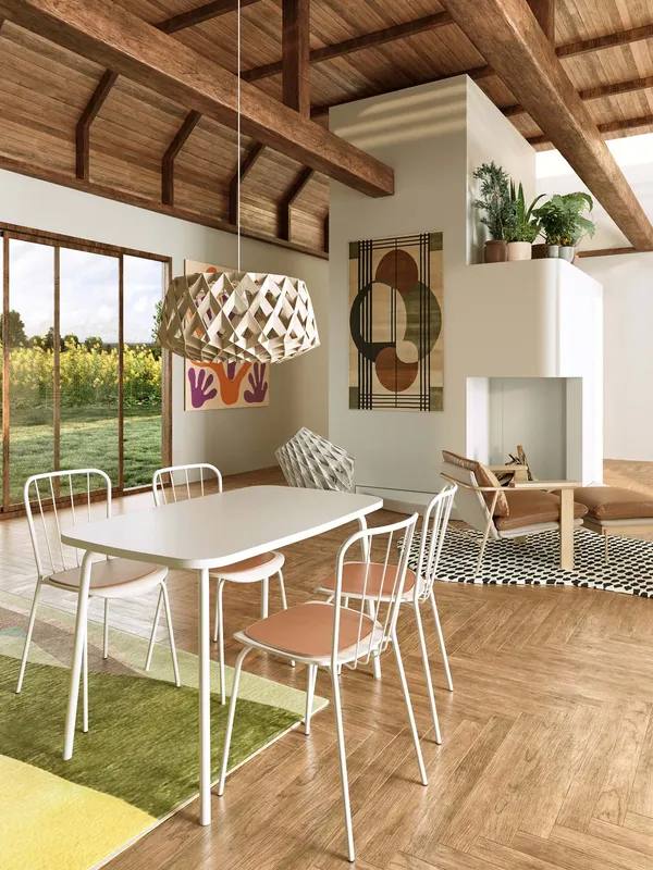 Same Spisestol Hvit/White Oak