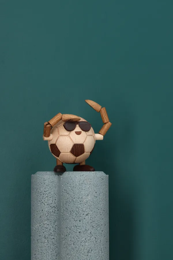 Billy Ball Trefigur Fotball (fotball) 7 cm