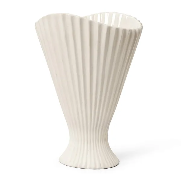 Fountain Vase Offwhite