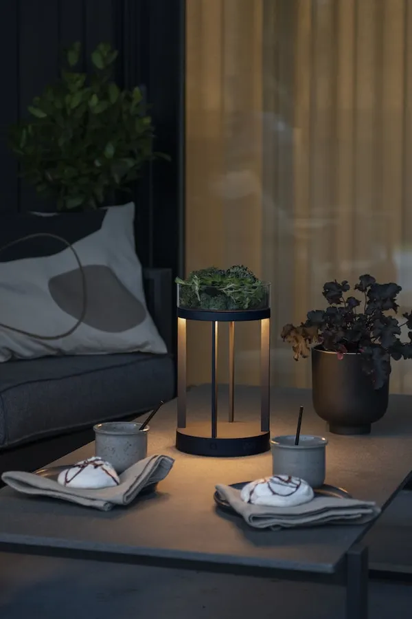 Chieti Bordlampe Bærbar Sort