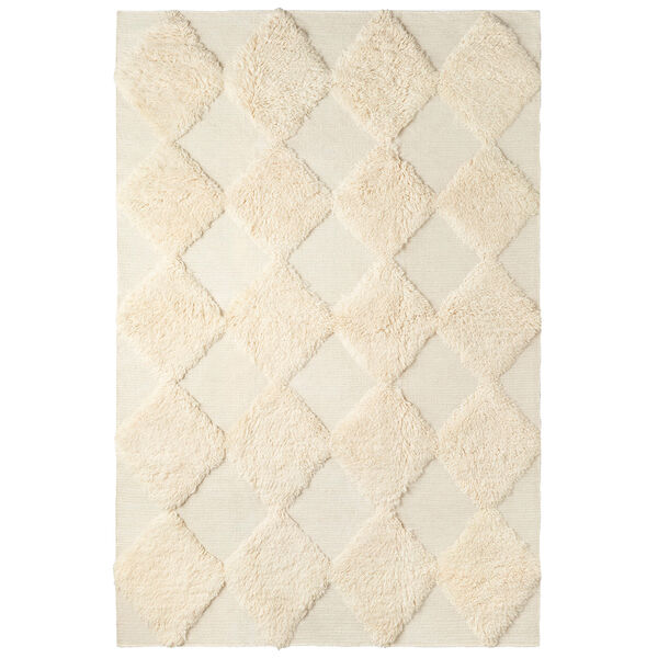 Chess Rya Uldgulvtæppe 200x300 cm Offwhite