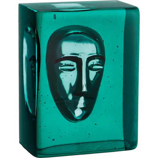 Azur Kunstglas Petroleumsblåt Man