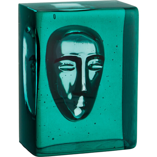 Azur Kunstglas Petroleumsblåt Man