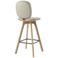 Pauline Comfort Barstol 65 cm Oljet Eik / Skinn Oyster