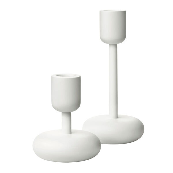 Nappula Ljusstakar 2-pack Vit