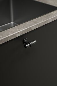 Bond T Knopp Gun Metal / Mattsvart