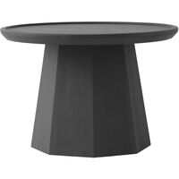 Pine Sidebord Ø65 cm Mørkegråt