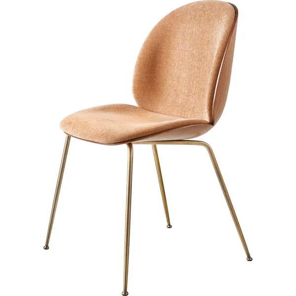 Beetle 3D Veneer Stol Valnøtt/Messing Belsuede Sp Fr 133