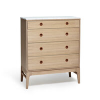 Höllviken Chest Of Drawers 4 Drawers White Pigmented Oak