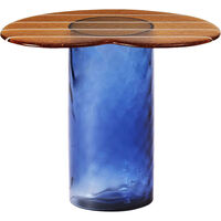 Striche Side Table Orange / Blue