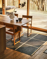 Criss Plastikmåtte Dark Brown / Cream 70x225 cm