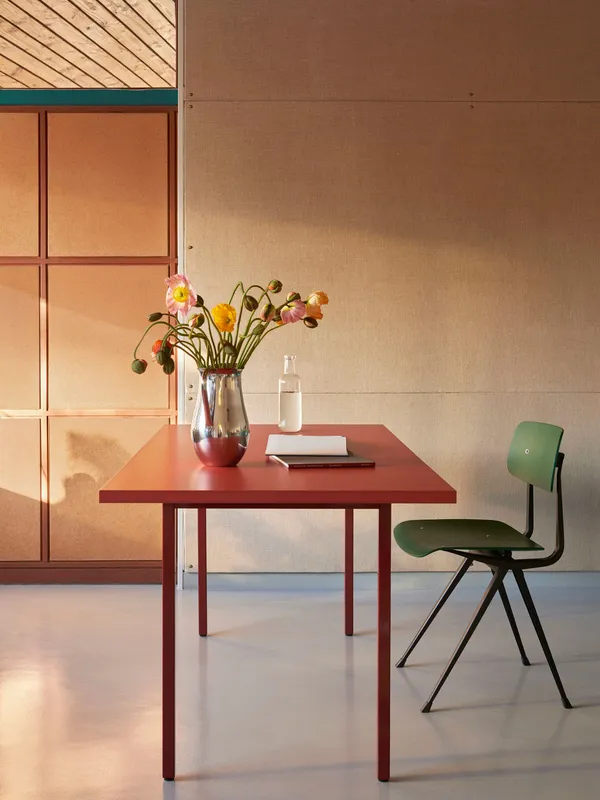 Two-Colour Bord 160x82 cm Vinrød / Rød
