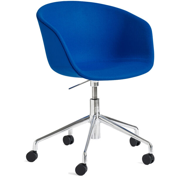 AAC53 Tuoli 5 star swivel Aluminium / Divina Blue