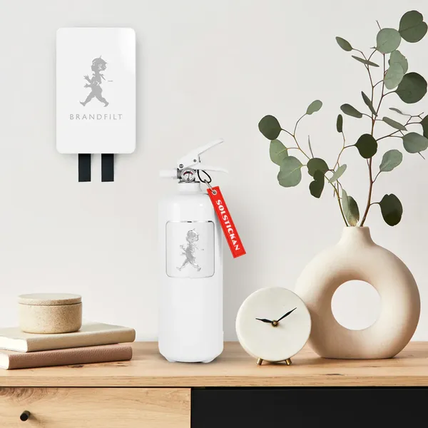 Brandfilt Design Vit