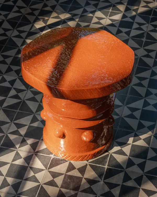Clara Side Table Rust