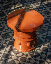 Clara Side Table Rust