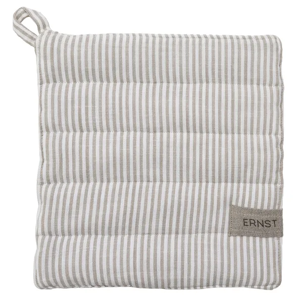 Grydelap Striber Hvid/Beige