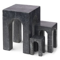 Arkis Bookend Bogstøtte 3 dele Sort