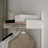Wardrobe 1 Hylde Hvid / Eg