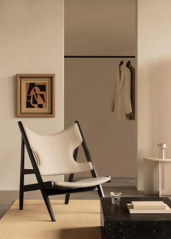 Knitting Loungestol Everyday Icons Svart Ek / Barnum Bouclé 24