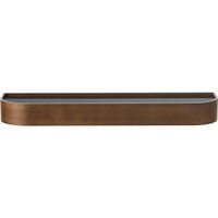 Epoch Hylla 79 cm Mörkbetsad Ek / Svart
