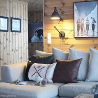 Bazar Vegglampe Lang Arm Svart