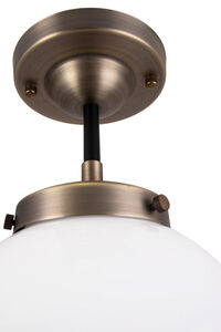 Alley Loftslampe Antik Messing / Hvid