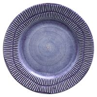 Stripes Tallrik 21 cm Viol
