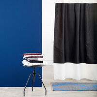 Grid Badlakan 70x140 cm Svart/Off-White