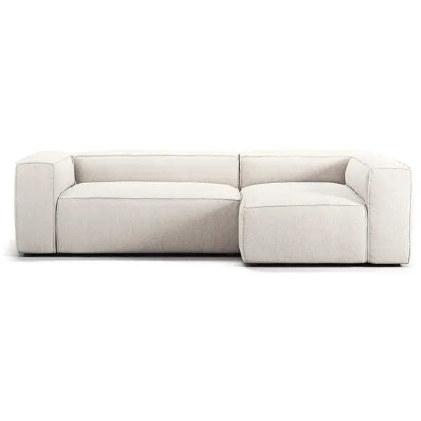 Grand 3-Seter Sofa Divan Høyre Steam White
