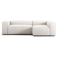 Grand 3-Seter Sofa Divan Høyre Steam White