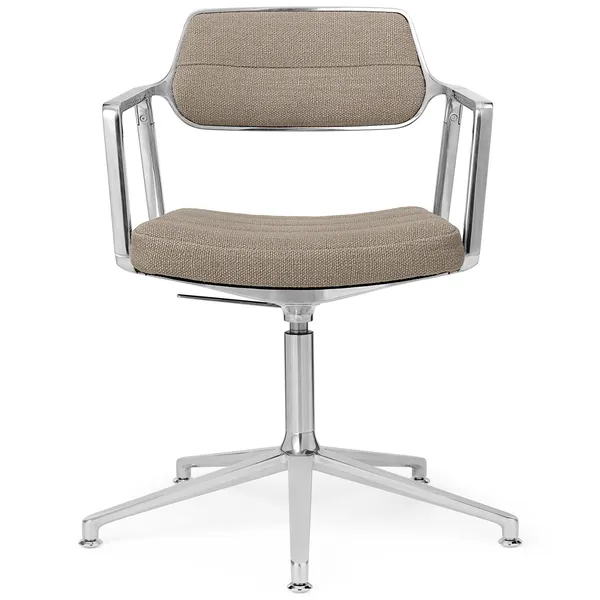 453+ Svingstol Polert Aluminium / Dark Sand