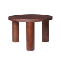 Post Coffee Table S Dark Stained Burl