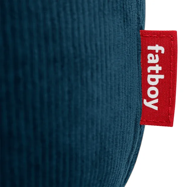 Recycled Point Cord Puf Ø50 cm Deep Blue