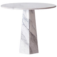 Hexagon Spisebord Ø90 cm Albanian Grey Marmor