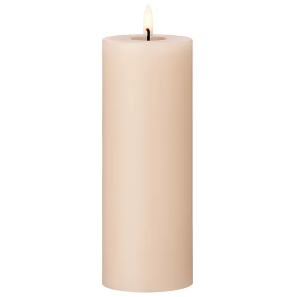 Led Pillar Candle 20 cm Ice Latte