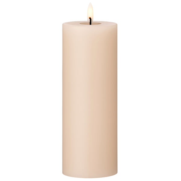 Led Pillar Candle 20 cm Ice Latte