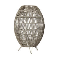 Linde Gulvlampeskjerm 46 cm Grå Beige