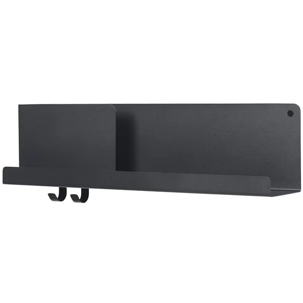 Folded Hylle 165x62 cm Sort
