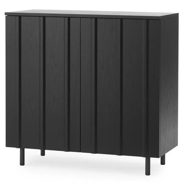 Rib Cabinet Skåp Ek Svart