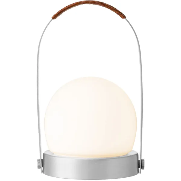 Carrie Pöytävalaisin Kannettava Brushed Aluminium