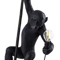 Monkey Pendel Med Rep Utomhus Svart