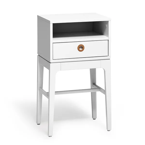 Höllviken Bedside Table Tall Legs Light Grey