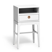 Höllviken Bedside Table Tall Legs Light Grey