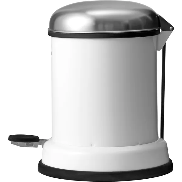14 Pedalbøtte Hvit 8 L