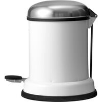 14 Pedalbøtte Hvit 8 L
