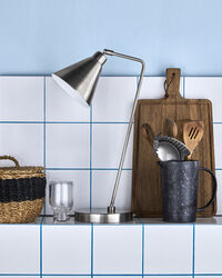 Game Bordlampe Brushed Sølv