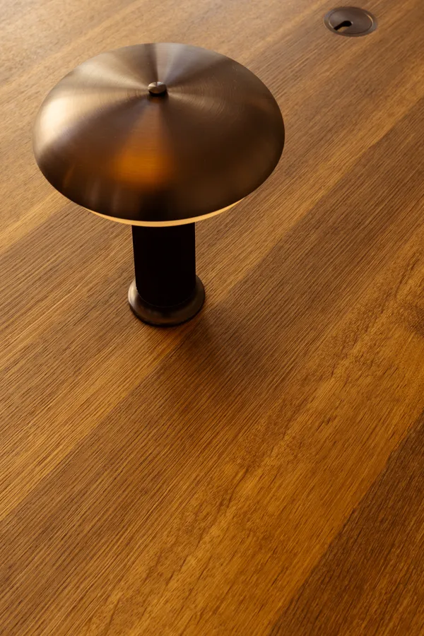 NOOTE 200 Bordlampe Bærbar Bronsefarget