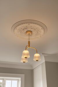 Asteea 3 Lysekrone Satin Brass / Klar